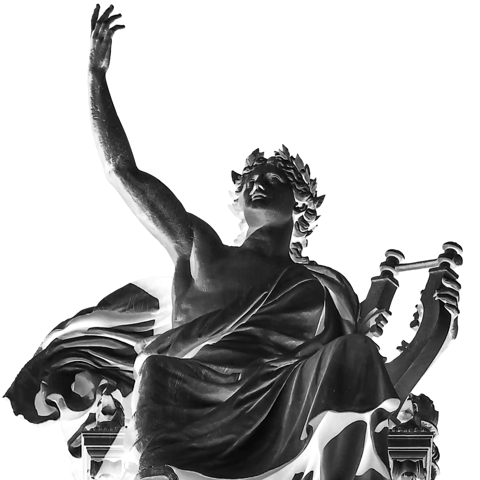 Sculpture of Apollo atop Vienna’s Burgtheater 